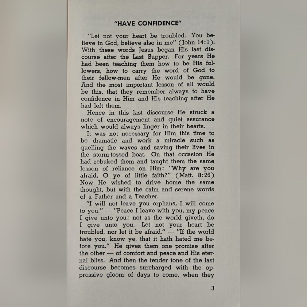 Have Confidence! 1957 by Rev. Bruno Hagspiel SVD (Booklet) - Picture 4 of 12